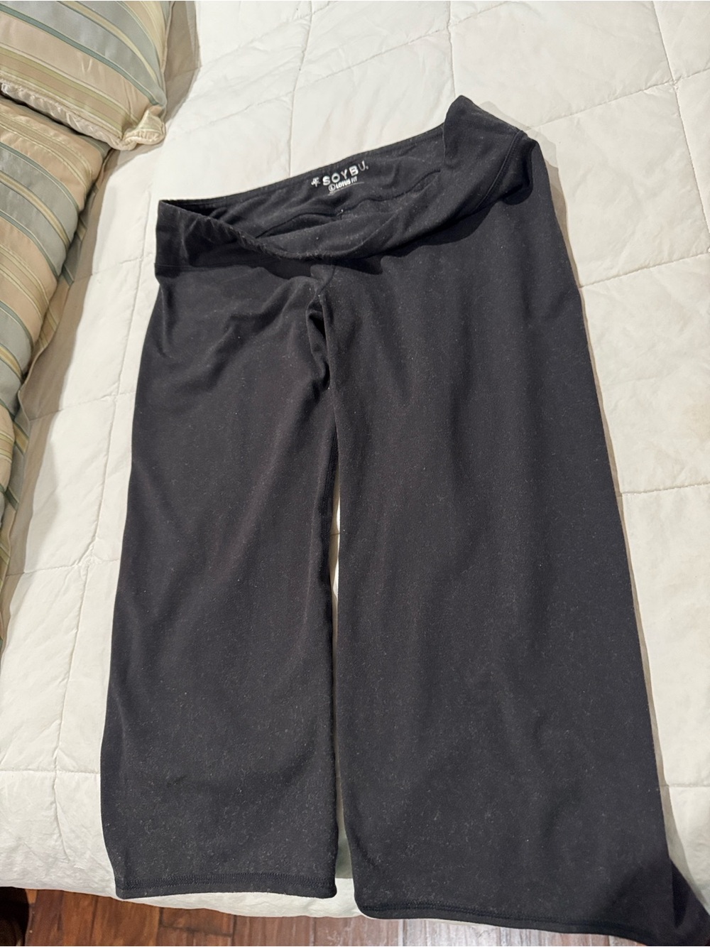 NWOT Soybu Black /Gray High-Waist Leggings. Lotus fit.